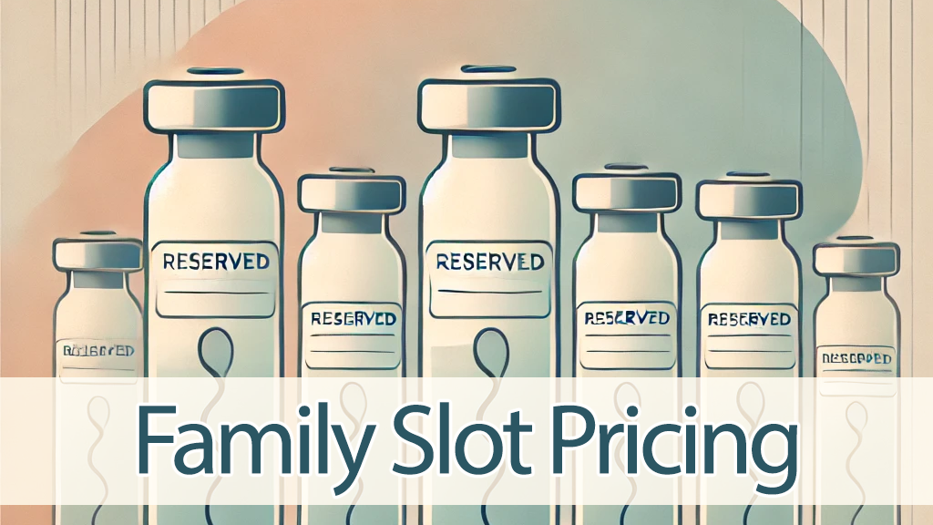 Family Slots - Pricing - Slim Family Slot Pricing